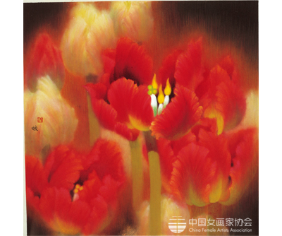 《欣欣向荣90x90cm2007年宣纸中国画色